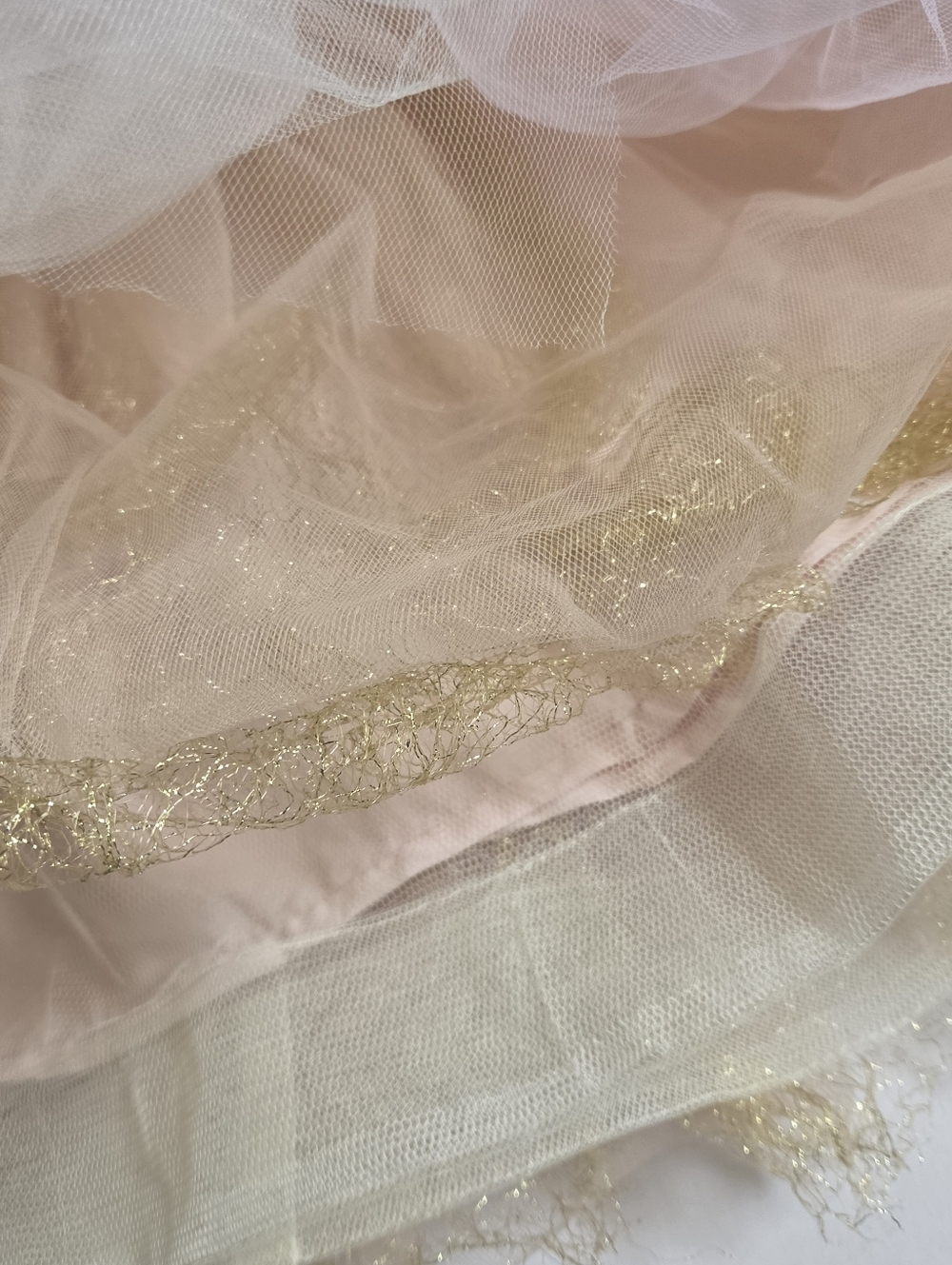 Pottery Barn butterfly fairy costume gold pink tulle size 3T - Picture 3 of 5